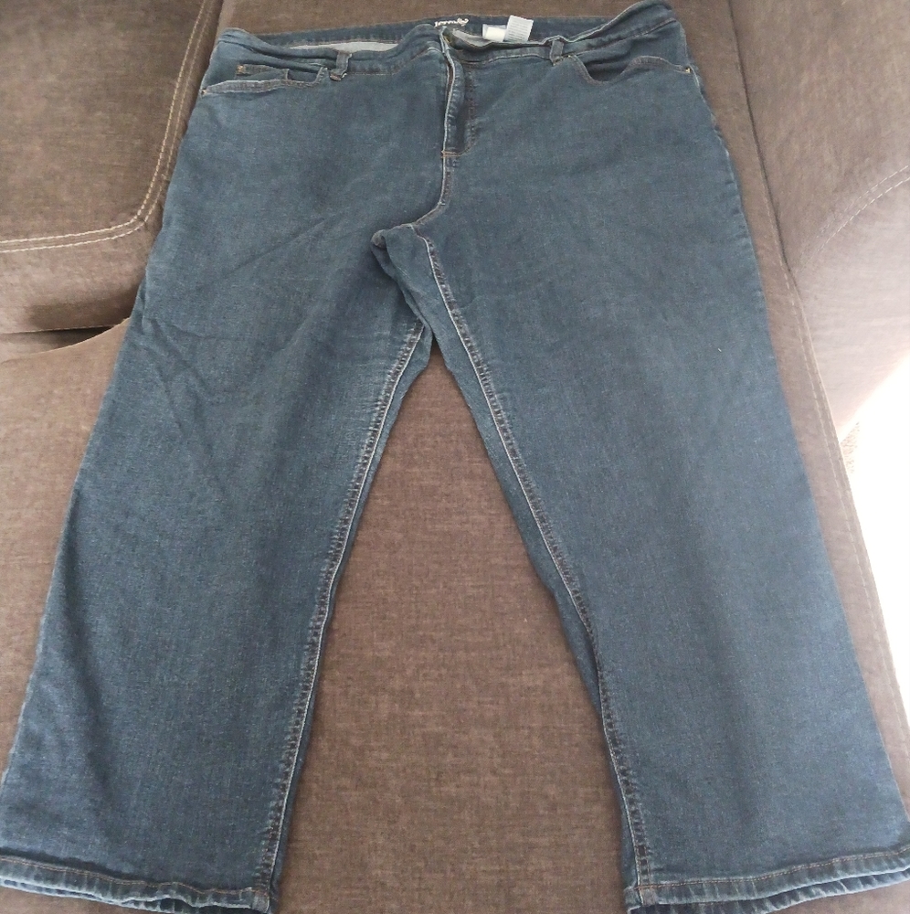 Ladies Terra & Sky blue jeans, size 24W petite straight